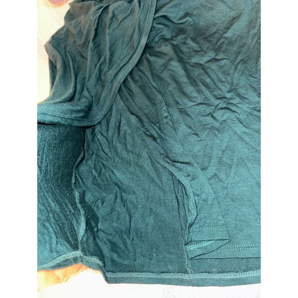 Teal Long Sleeve Dress By Socialite XL With Draped Knot Detail - Picture 9 of 10